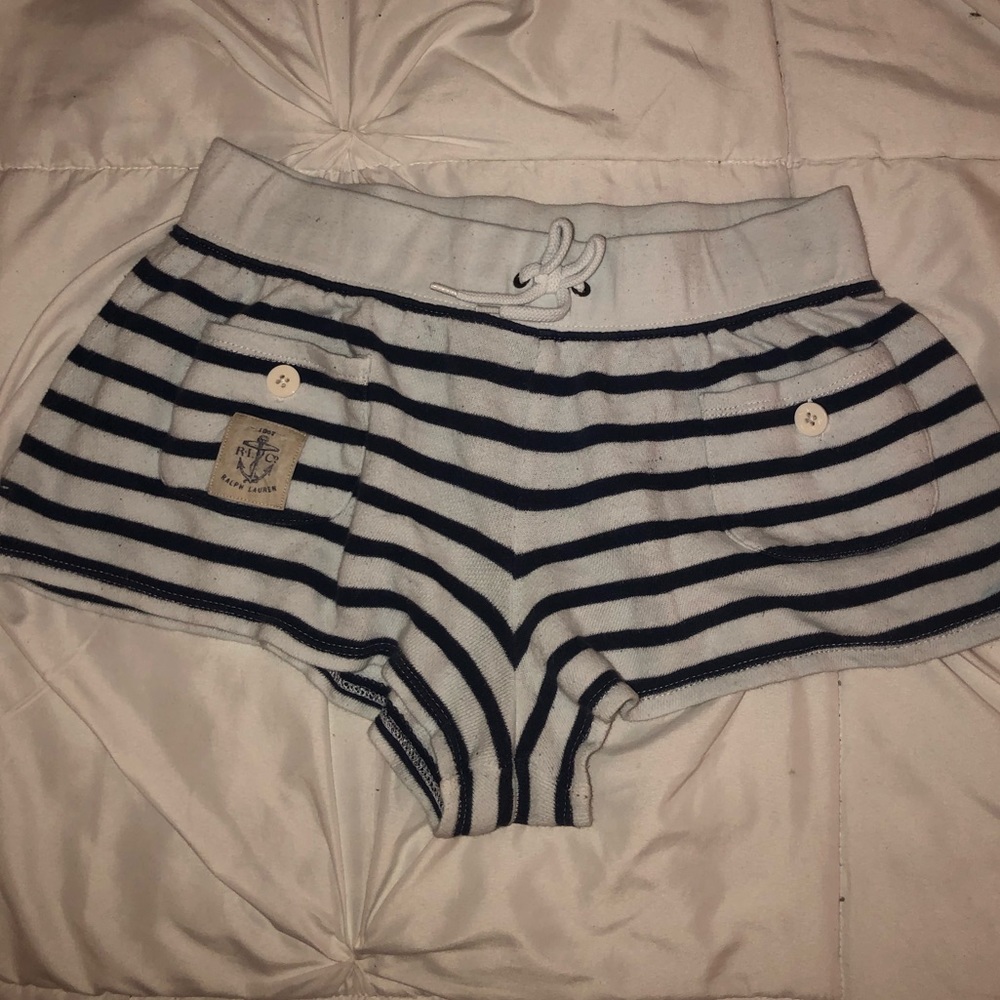 White & Navy blue Ralph Loren shorts